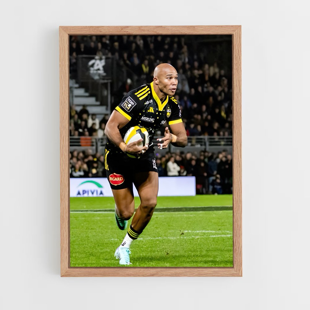 Poster Course à La Rochelle – affiche Rugby (vue 4)